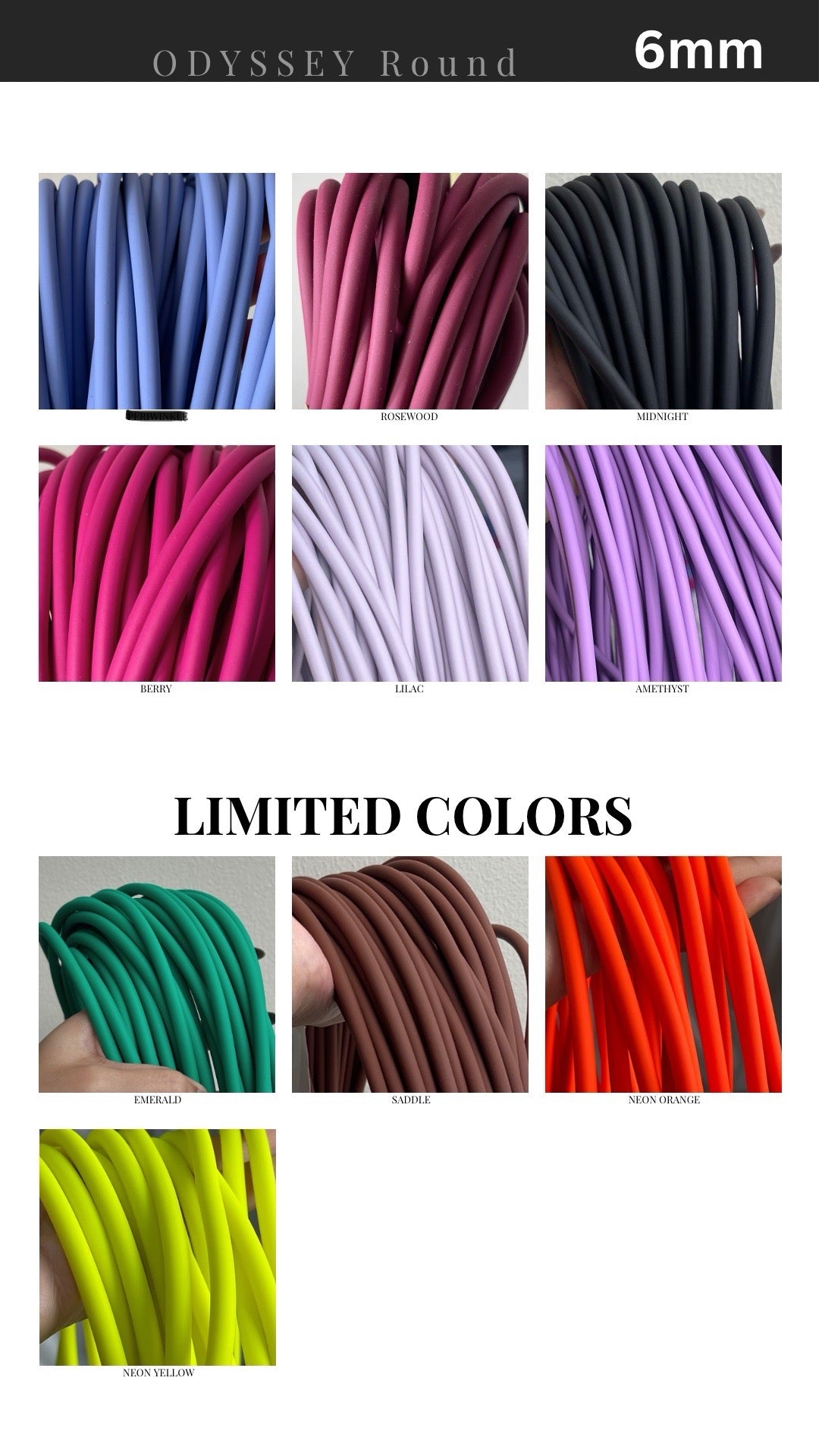 Round Biothane Slip Leash 6mm